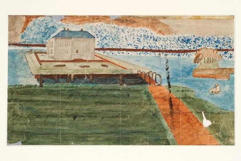 Painting by Robert Wynell Mayow – Parable Dr Browne's House