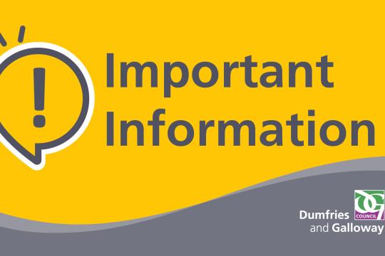 Important information about Dumfries and Galloway Council