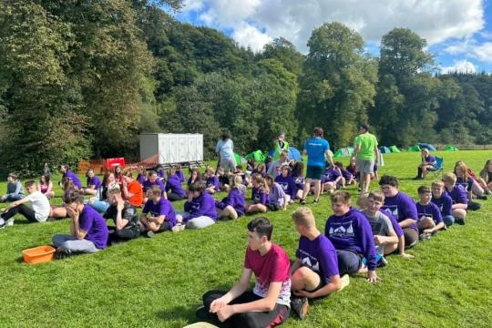Young people taking part in summer camp