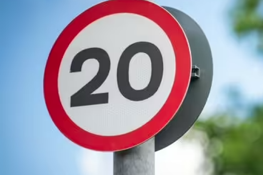 20mph sign