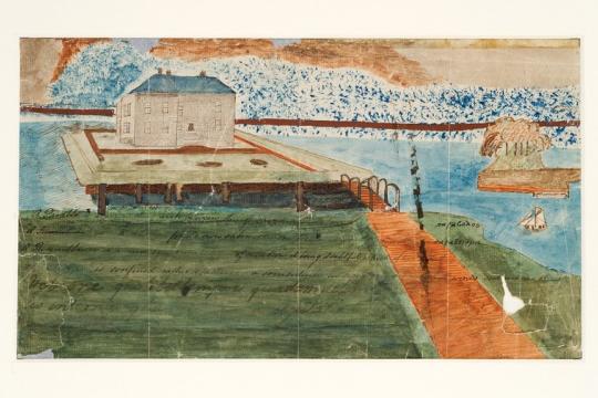 Painting by Robert Wynell Mayow – Parable Dr Browne's House