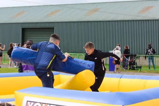 Inflatable activities at Youth Beatz