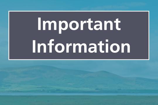 Important information