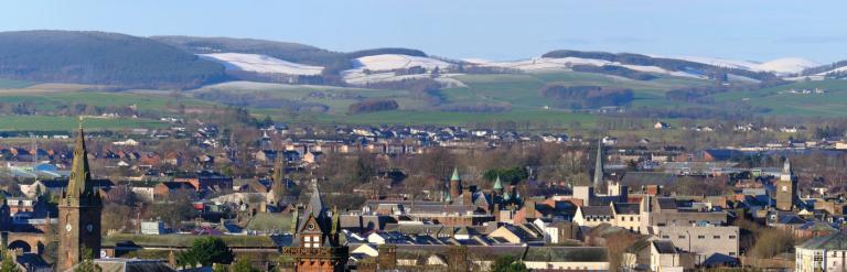 View of Dumfries skyline